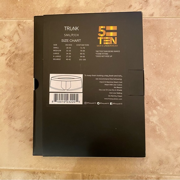 5equals ten NWT White trunk Small - Picture 6 of 12